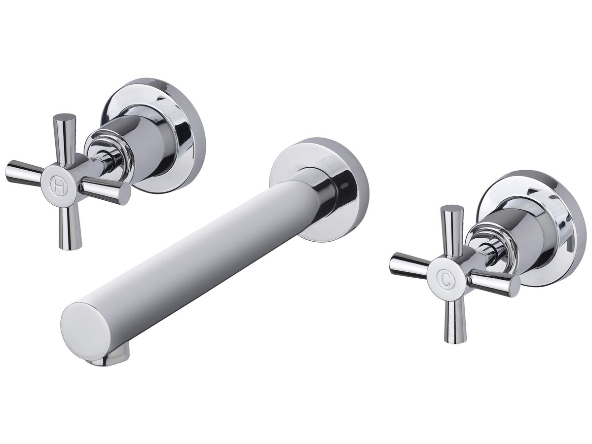 reece Phoenix Gen X Wall Basin Set 200mm Straight Chrome (5 Star)