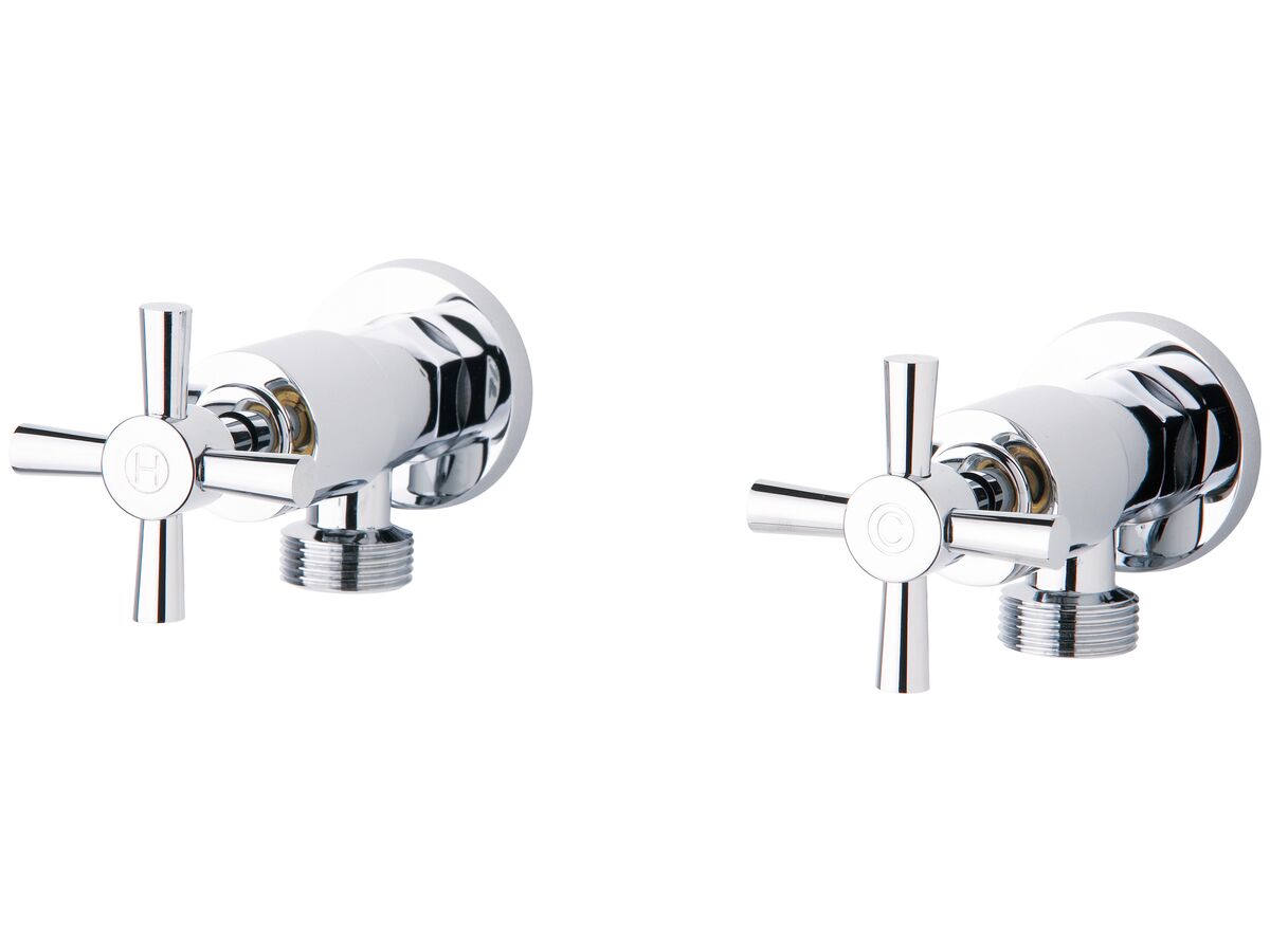reece Phoenix Gen X Washing Machine Stops Cross 3/4 Ceramic Disc Chrome