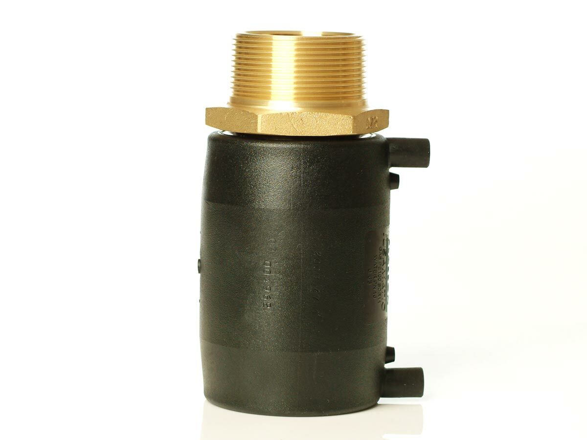 reece Plasson Electrofusion Brass BSP Transition Coupling 63mm x 32mm Mi