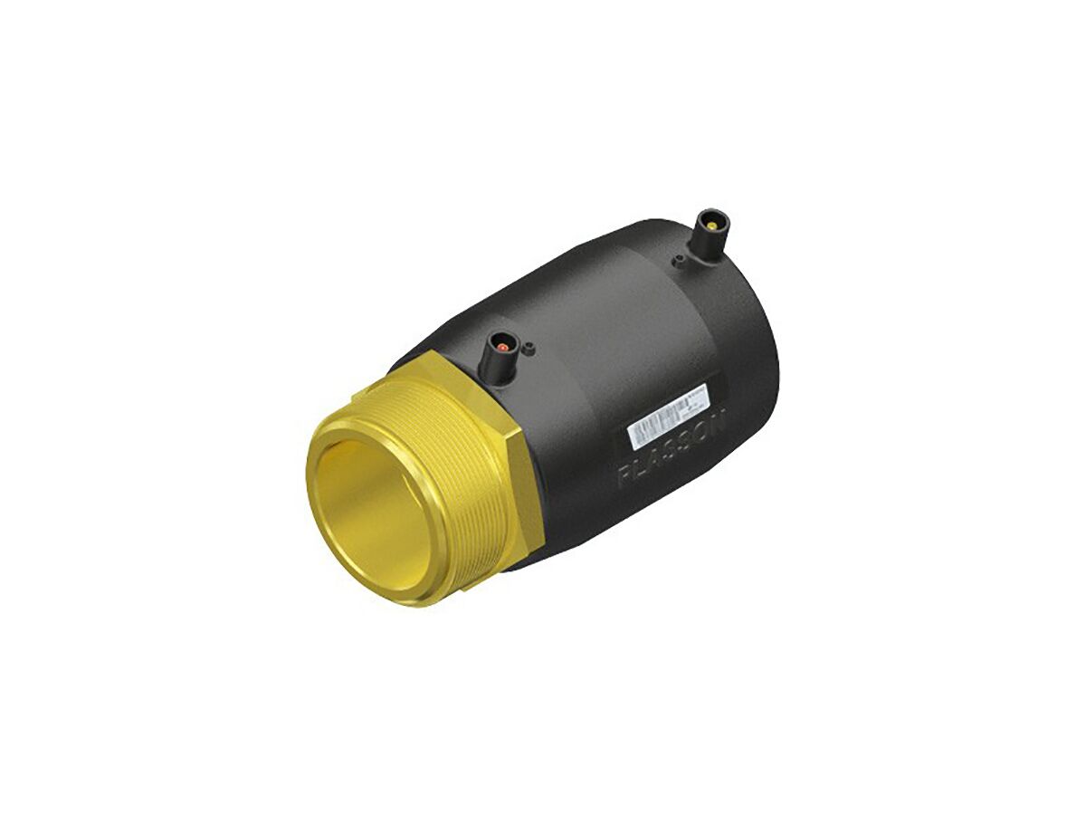 reece Plasson Electrofusion Brass BSP Transition Coupling 45mm x 40mm Mi