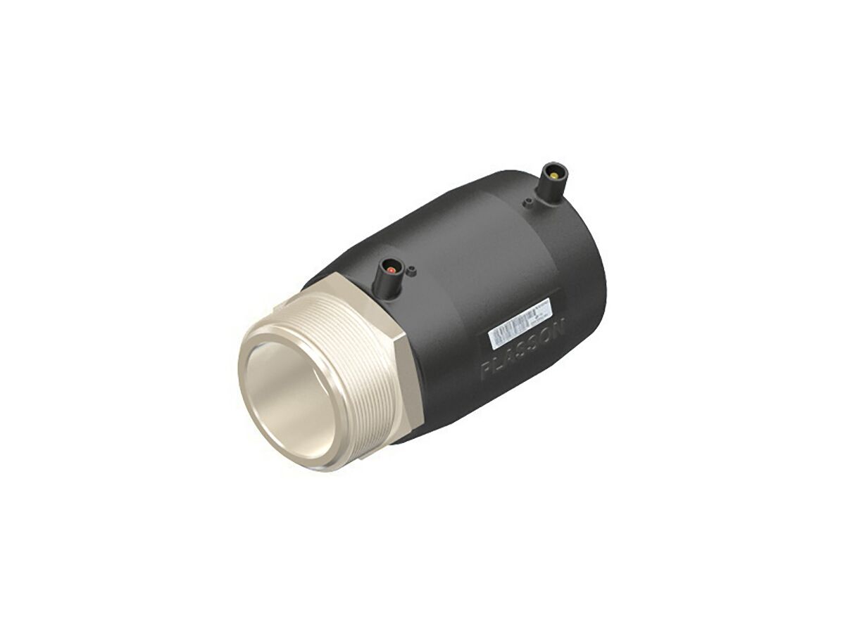 reece Plasson Electrofusion Stainless Steel BSP Transition Coupling 63mm x 50mm Mi