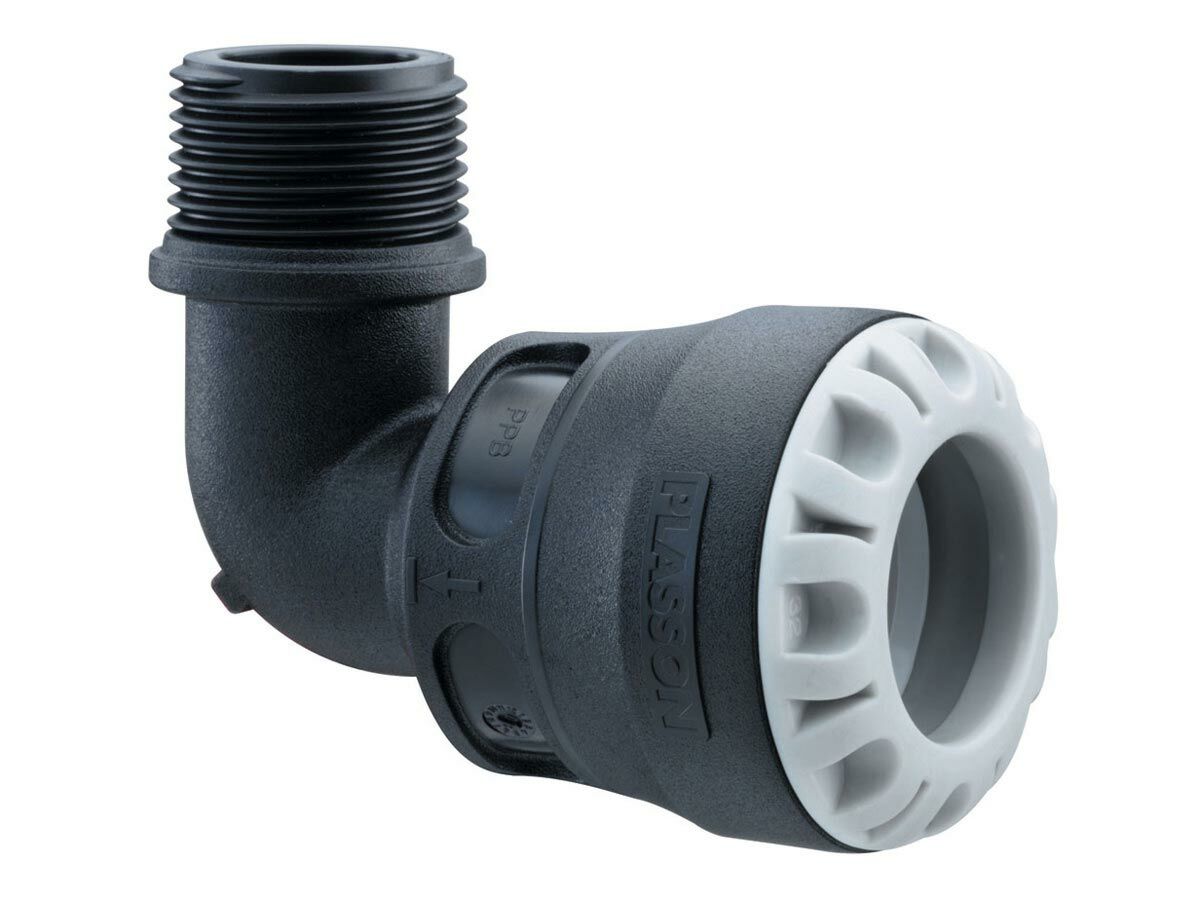 reece Plasson Pushfit Series One Male Elbow 25mm OD x 25mm Male BSP