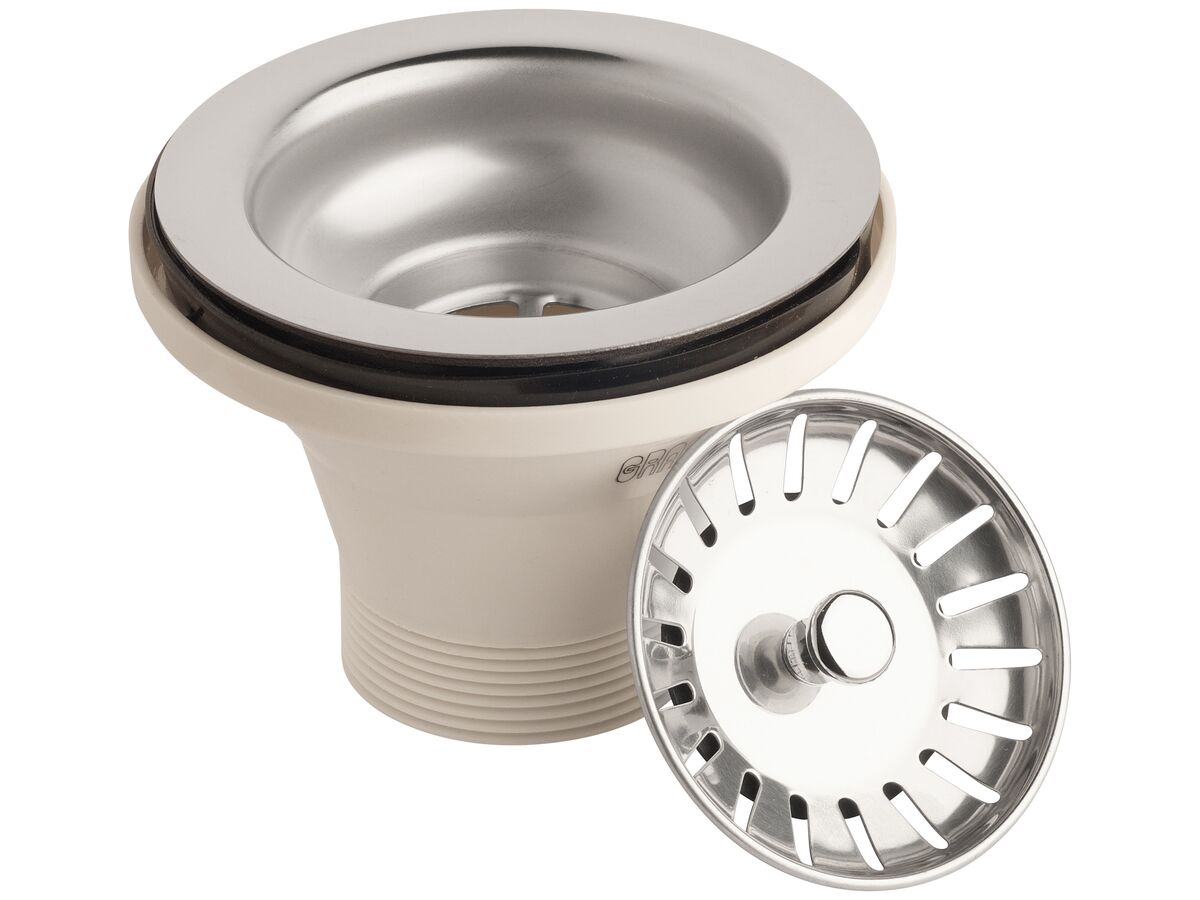 Reece Posh/Base 90x50mm Sink Basket Plug & Waste - Long