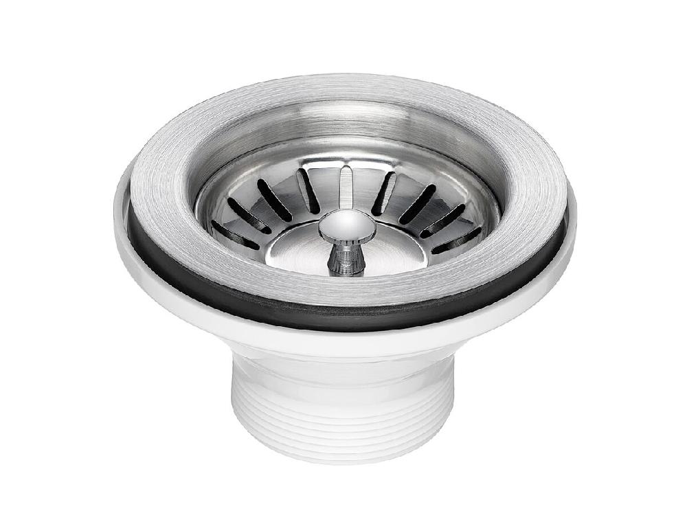 reece Posh Basket Waste Plug 90 x 50mm Brushed Stainless Steel