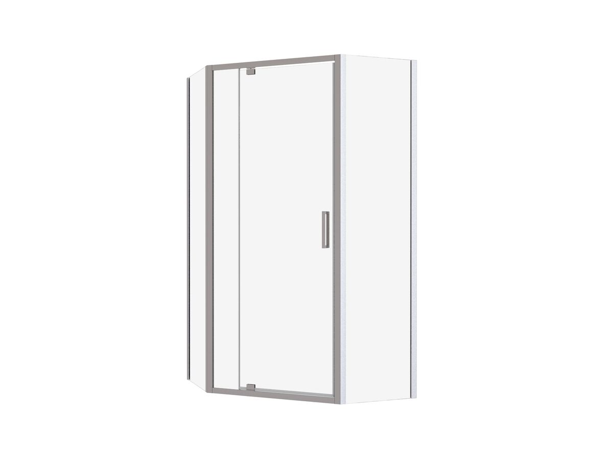 reece Posh Bristol Angled Shower Screen 1000mm x 1000mm x 2000mm