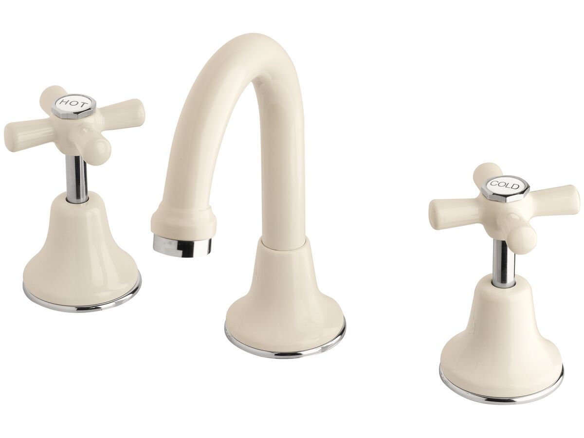 reece Posh Bristol Basin Set Swivel White / Chrome (4 Star) Lead Free