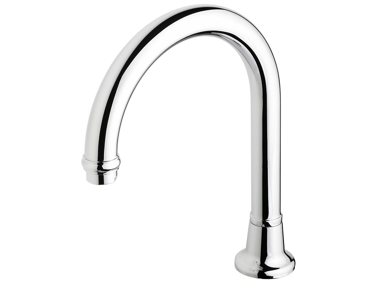 reece Posh Bristol Hob Swivel Outlet Gooseneck 25mm) 160mm Chrome (4 Star) Lead Free