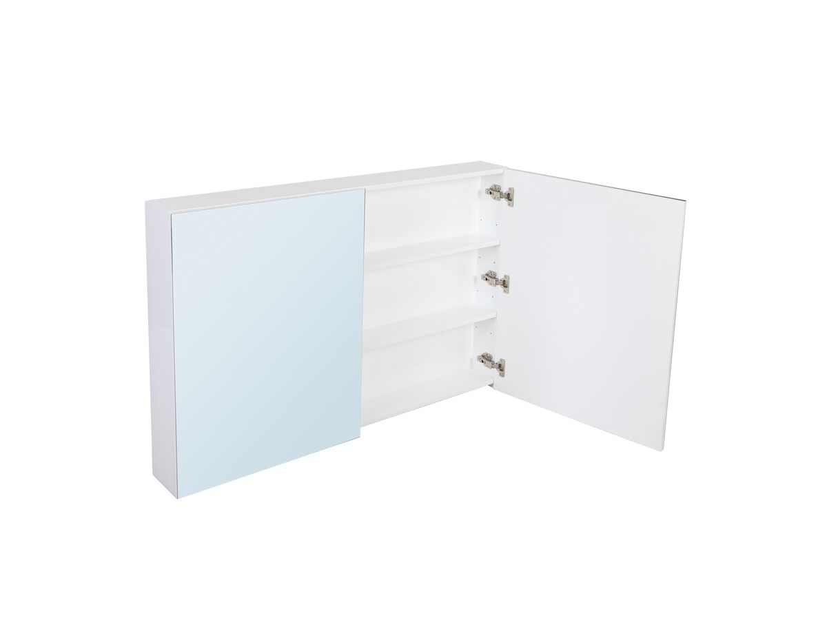 Reece Posh Bristol MK2 1200mm Mirror Cabinet 2 Door White