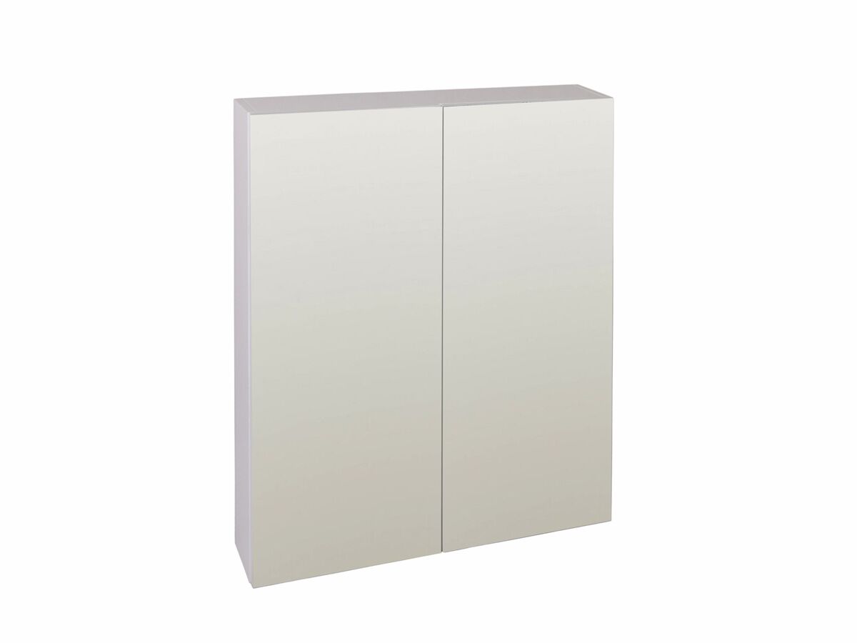 reece Posh Bristol MK2 600mm Mirror Cabinet 2 Door White