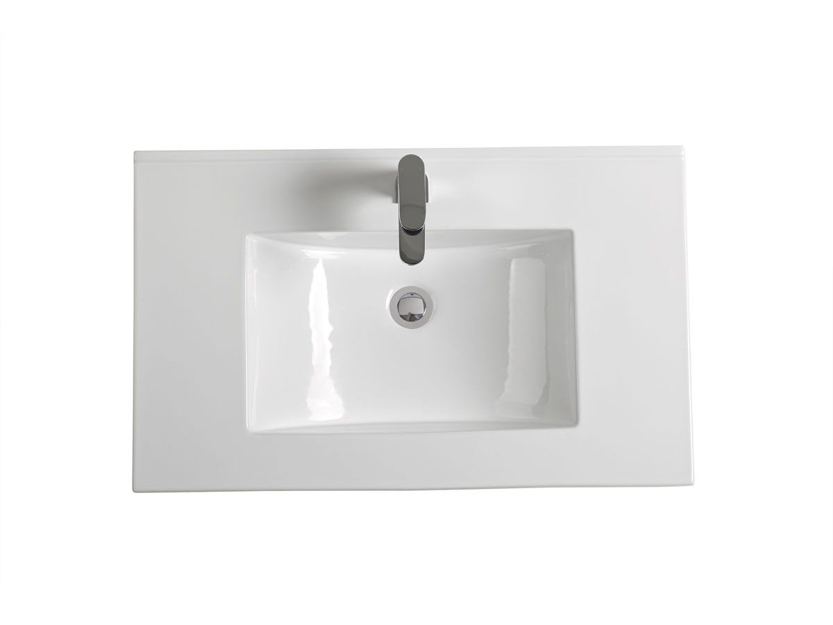 Reece Posh Bristol MK2 750mm Wall Hung Vanity Unit Centre Bowl 1 Door And 2 Right Hand Drawers 1 Taphole White