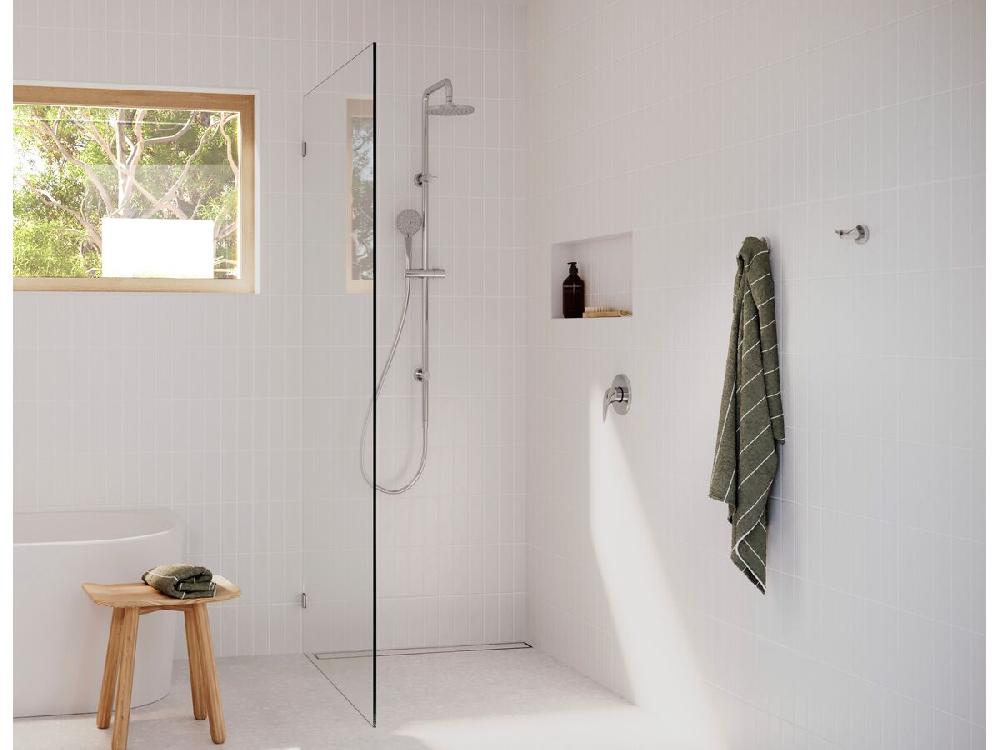 Reece Posh Bristol MK2 Twin Rail Shower With Top Rail Water Inlet Chrome (3 Star)