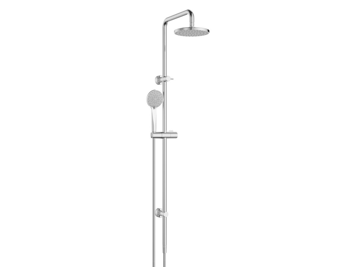reece Posh Bristol MK2 Twin Rail Shower with Top Rail Water Inlet Chrome (3 Star)