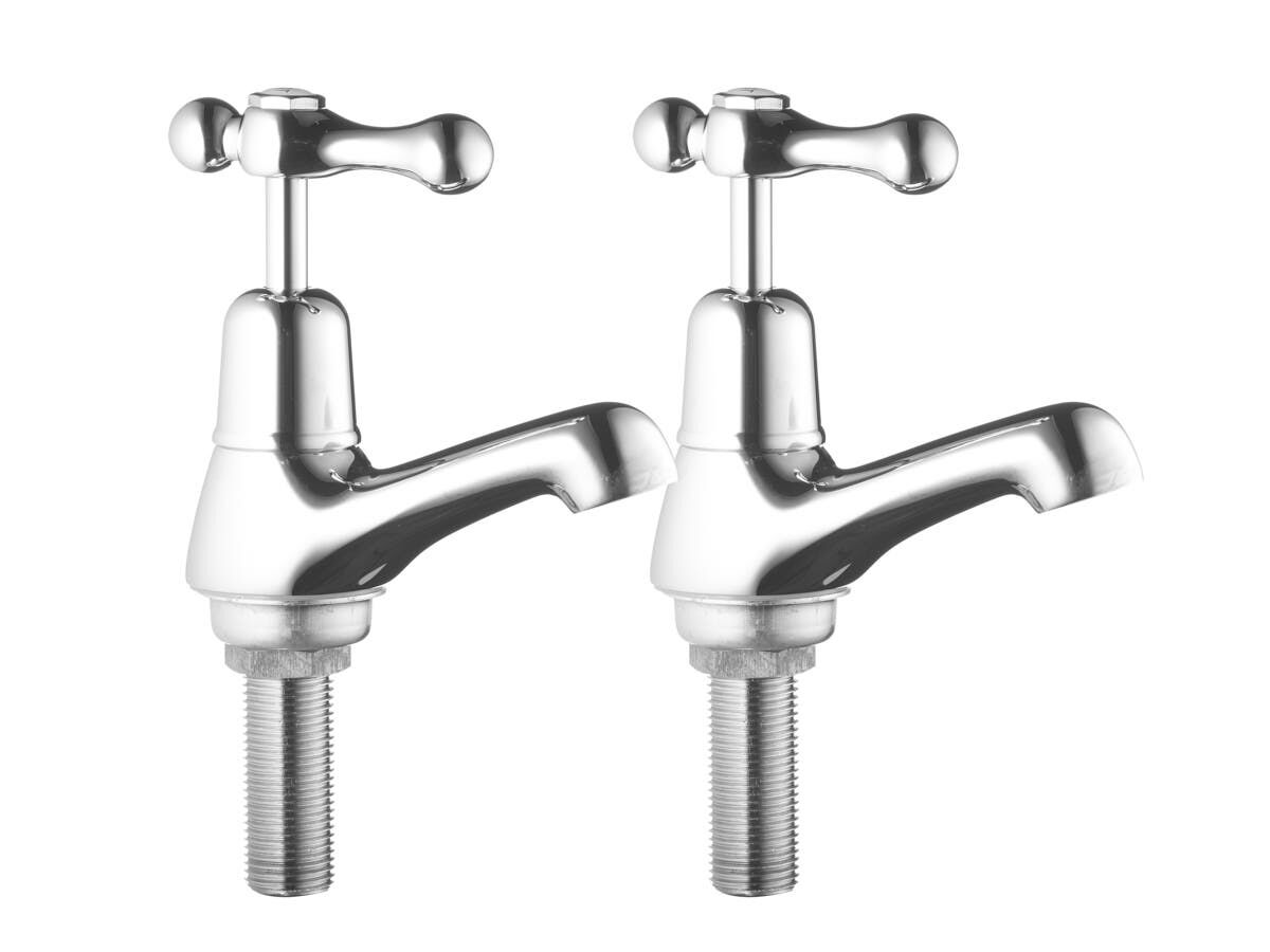 reece Posh Bristol Pillar Taps Lever 1/4 Ceramic Disc Chrome (3 Star) Lead Free