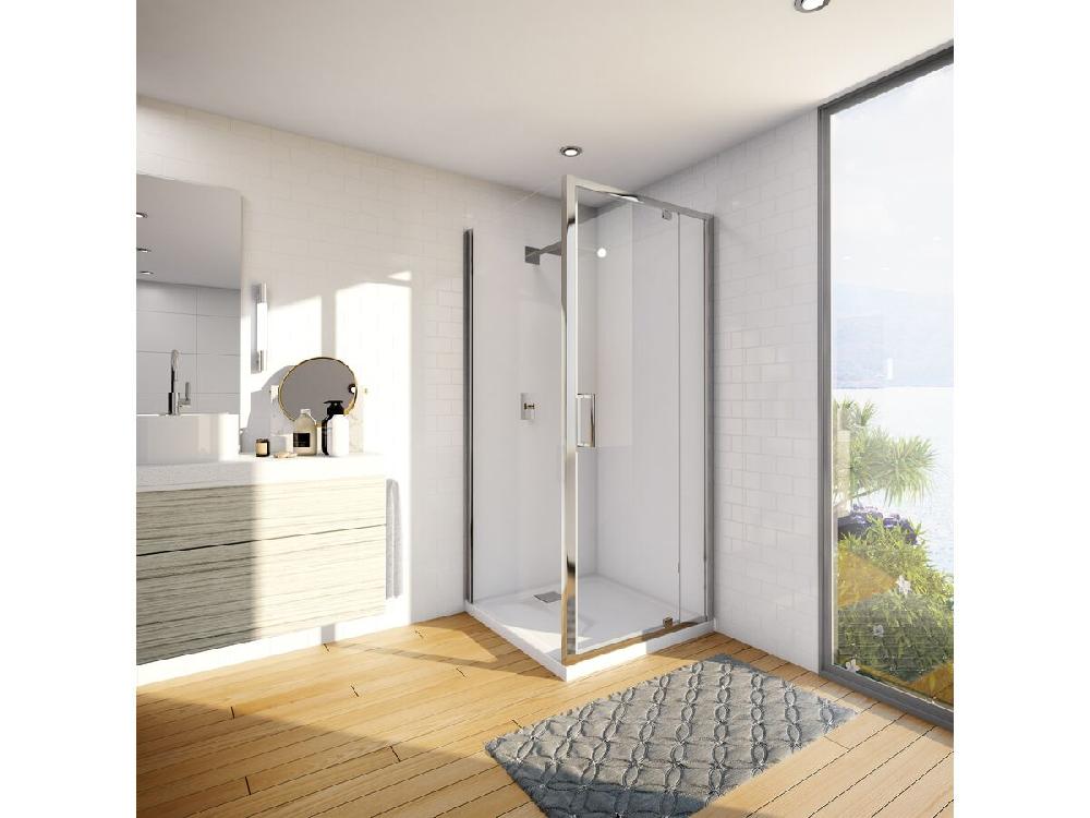 Reece Posh Bristol Shower System With Rear Outlet 1000mm X 1000mm Chrome