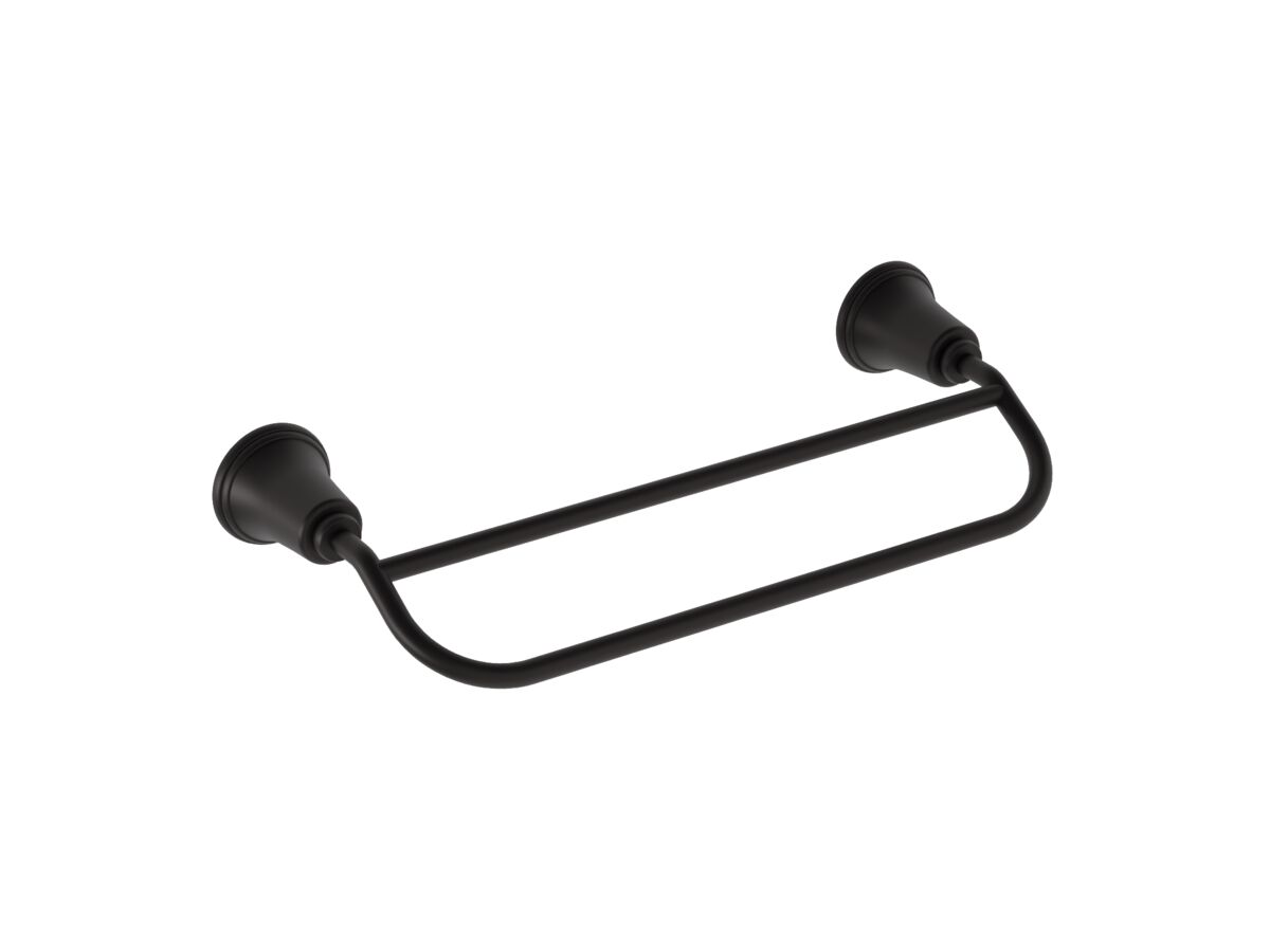 reece Posh Canterbury Double Towel Rail 300mm Matte Black