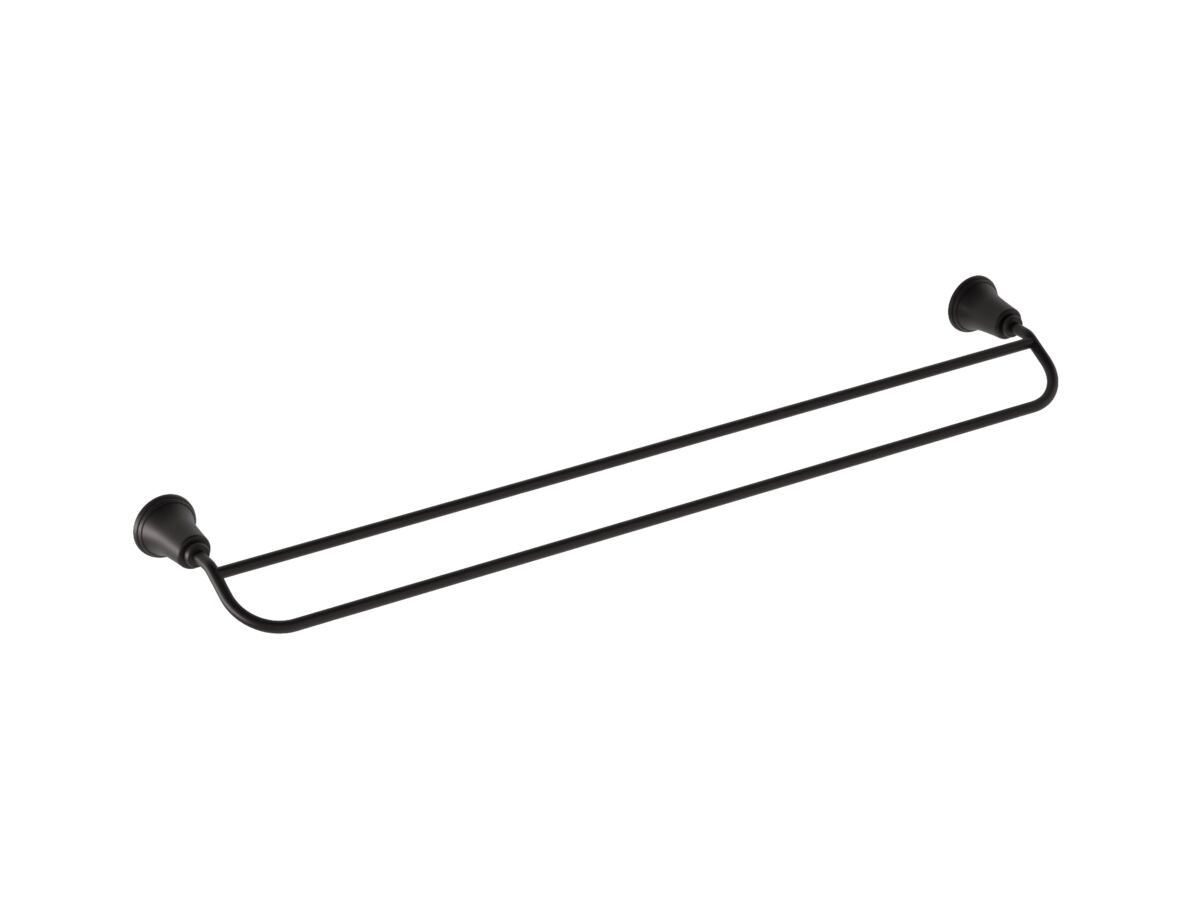 reece Posh Canterbury Double Towel Rail 750mm Matte Black