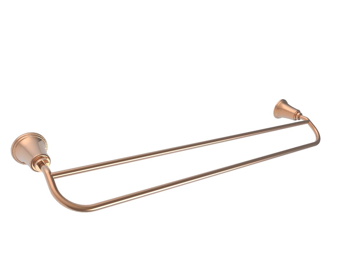 reece Posh Canterbury Double Towel Rail 750mm Polished Brass Gold