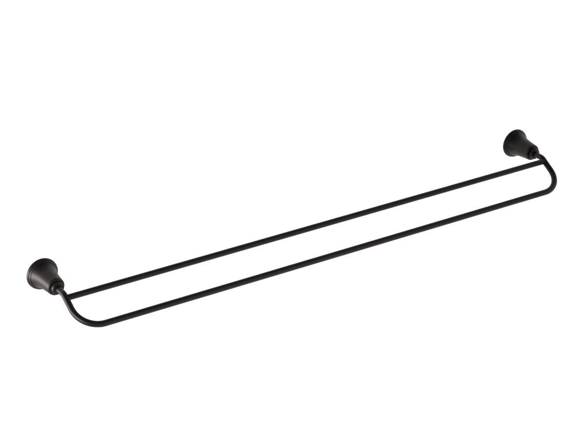 reece Posh Canterbury Double Towel Rail 900mm Matte Black