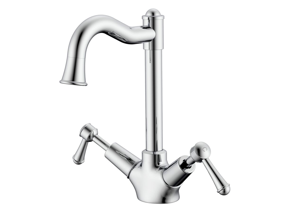 reece Posh Canterbury English Basin Twinner Lever Handles Chrome (4 Star)