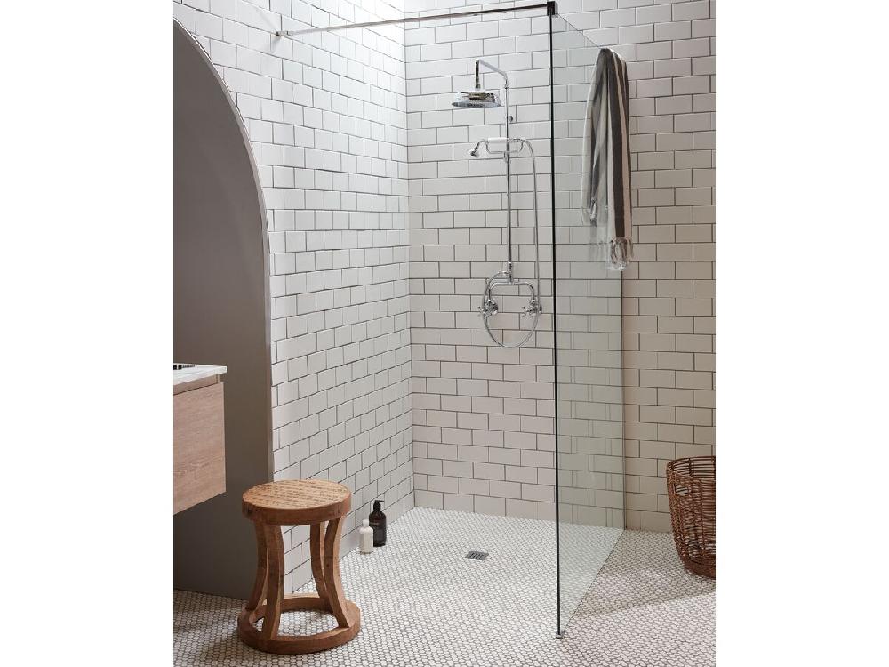 Reece Posh Canterbury Exposed Twin Telephone Shower Set Cross Handles Chrome (3 Star)
