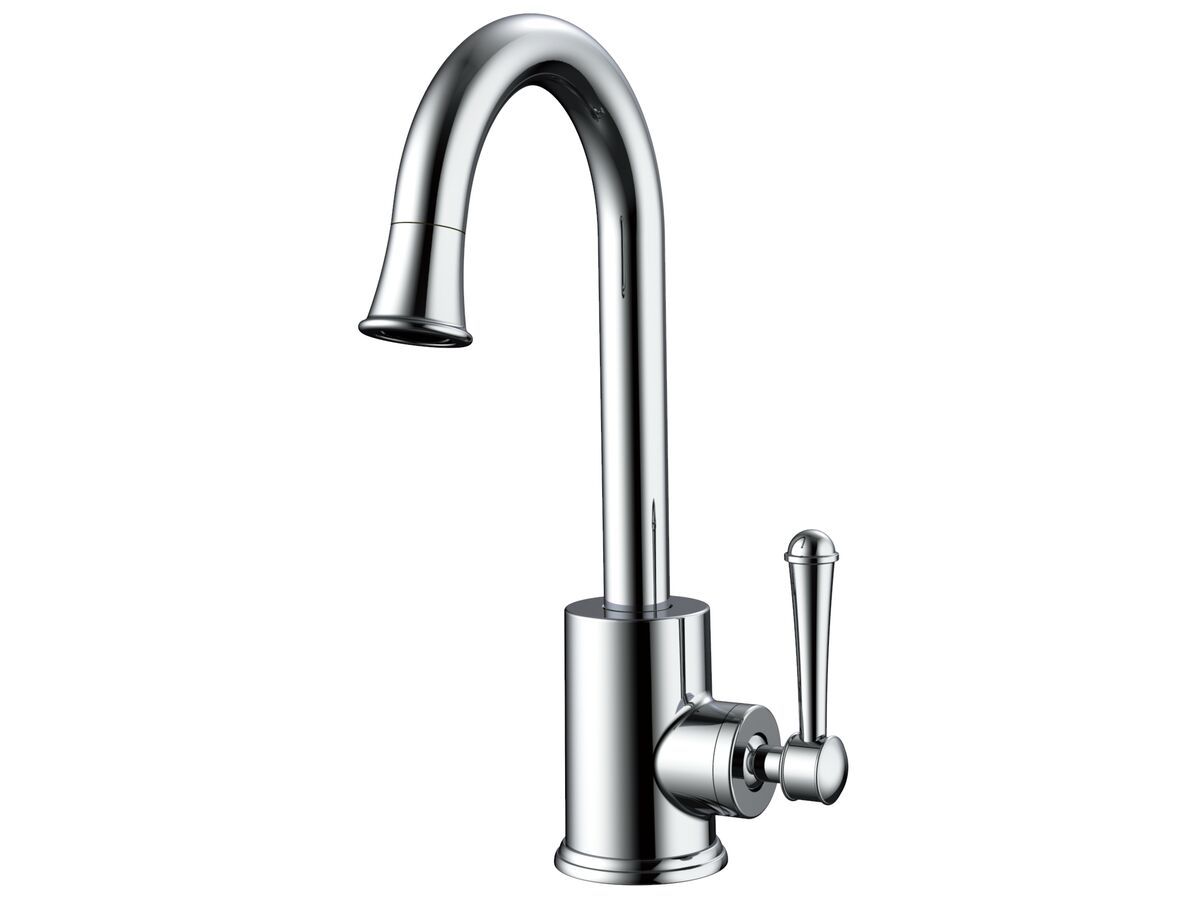 reece Posh Canterbury Gooseneck Basin Mixer Tap Chrome (4 Star)
