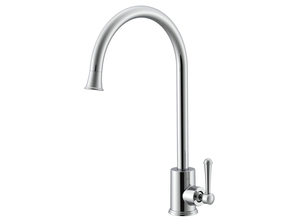 reece Posh Canterbury Gooseneck Sink Mixer Tap Large Chrome (4 Star) Lead Free