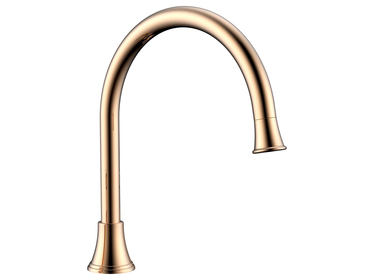 reece Posh Canterbury Hob Gooseneck Spa Outlet Only Polished Brass Gold