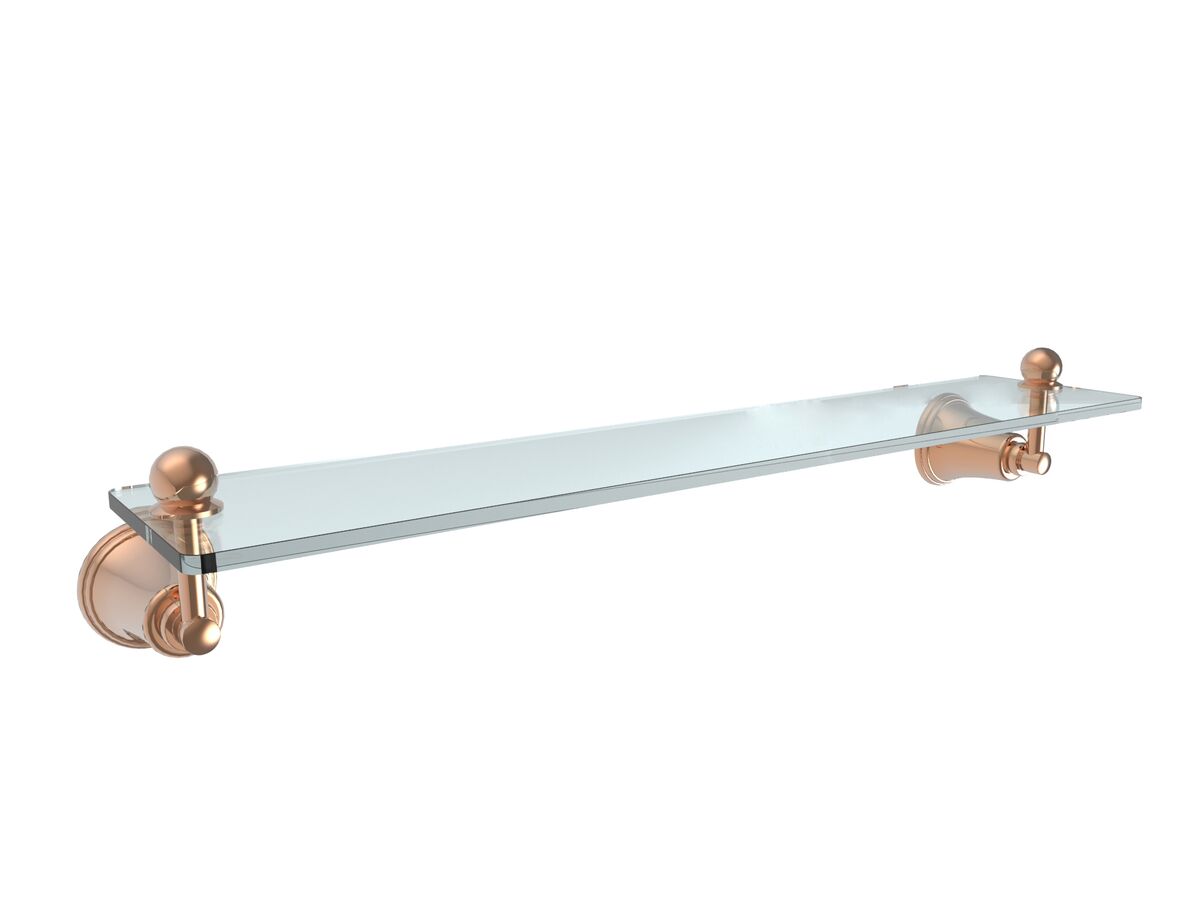 reece Posh Canterbury Shower Shelf Polished Brass Gold