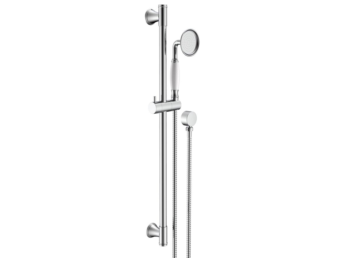 reece Posh Canterbury Single Rail Shower with Wall Water Inlet Chrome (3 Star)