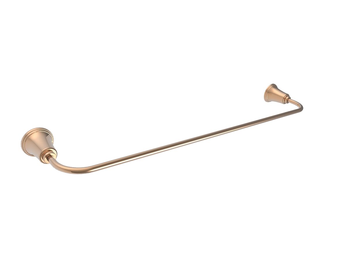 reece Posh Canterbury Single Towel Rail 750mm Polished Brass Gold