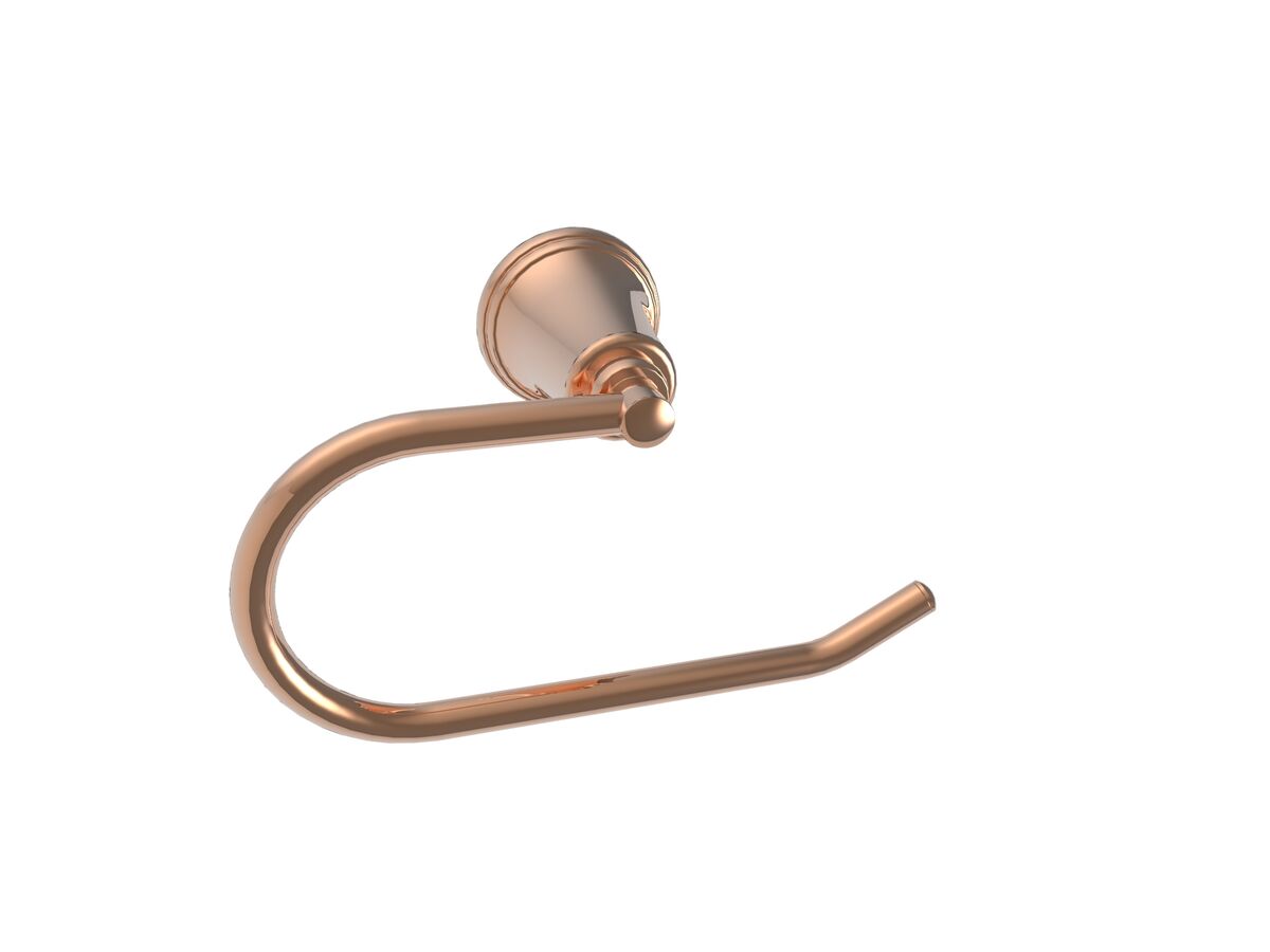 reece Posh Canterbury Toilet Roll Holder Polished Brass Gold