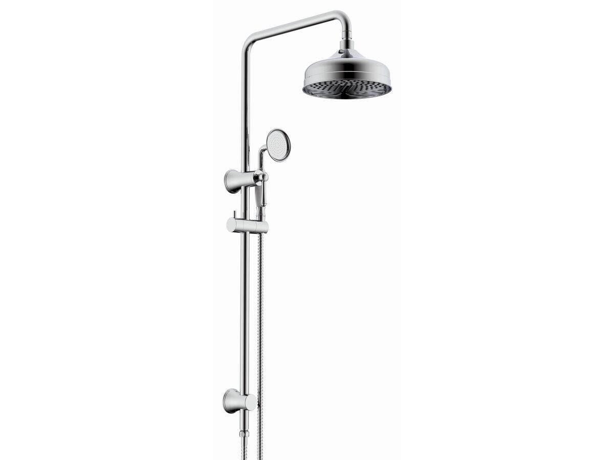 reece Posh Canterbury Twin Rail Shower with Top Rail Water Inlet Chrome (3 Star)