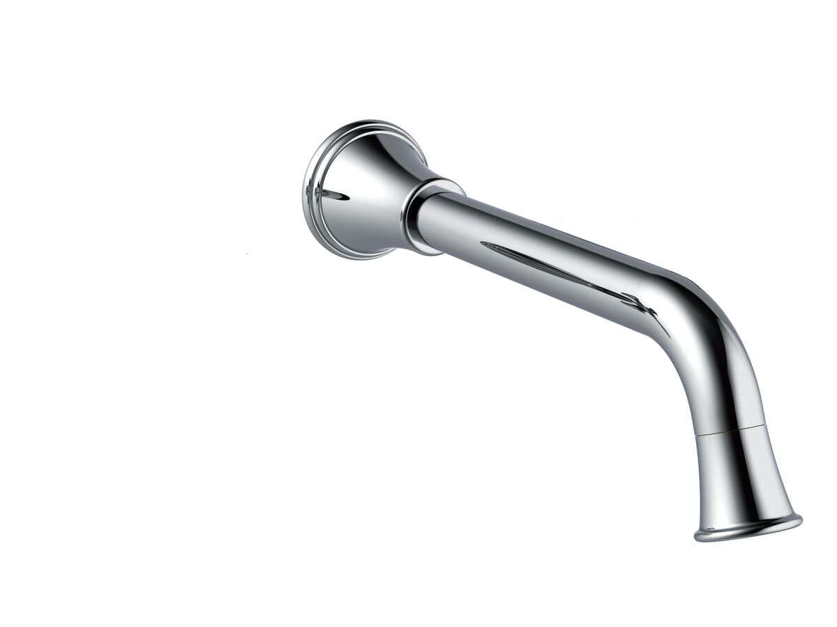 reece Posh Canterbury Wall Bath Outlet 220mm Chrome