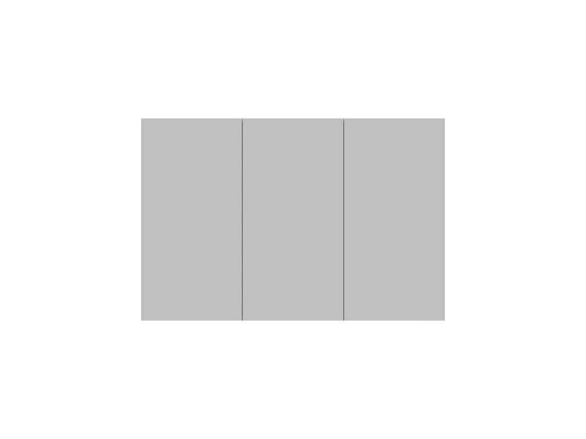 reece Posh Domaine 1200mm x 800mm Shaving Cabinet Standard 3 Door
