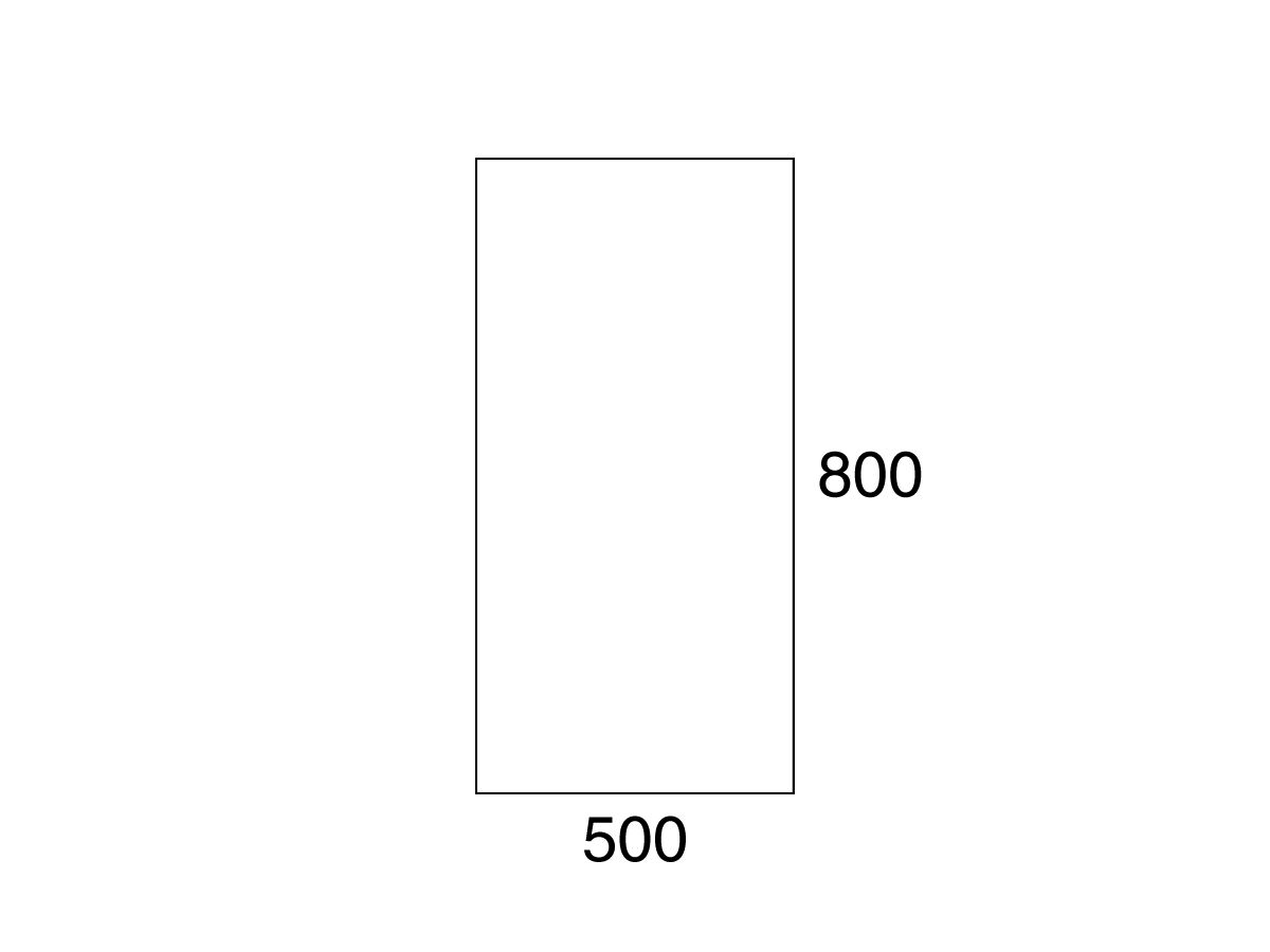 Reece Posh Domaine 500mm X 800mm Polished Edge Mirror