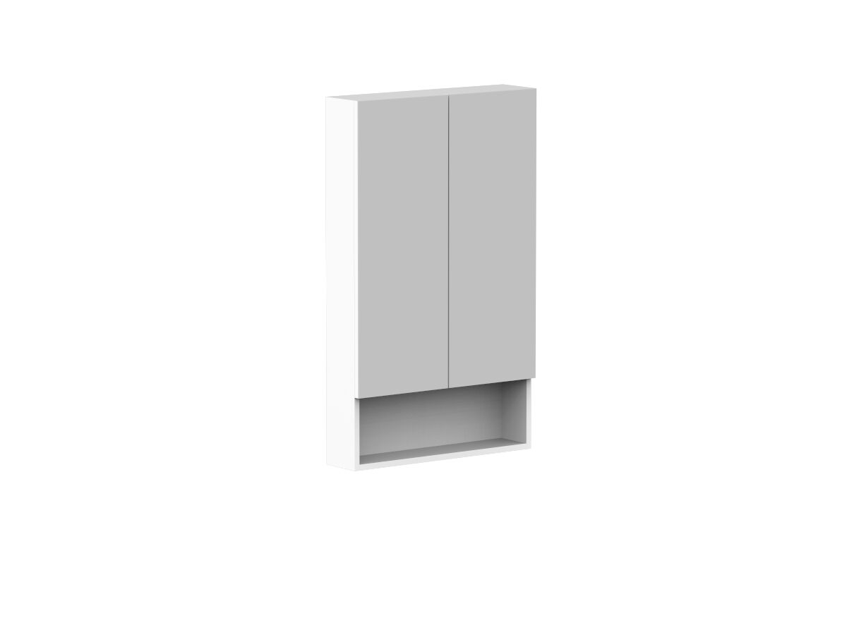 Reece Posh Domaine 600mm X 1000mm Shaving Cabinet Open Shelf 2 Door