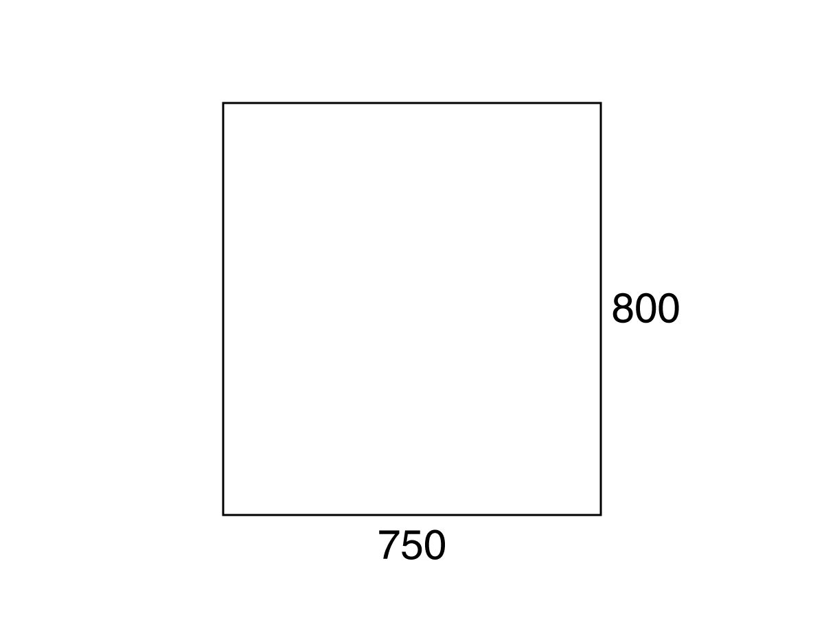 Reece Posh Domaine 750mm X 800mm Polished Edge Mirror