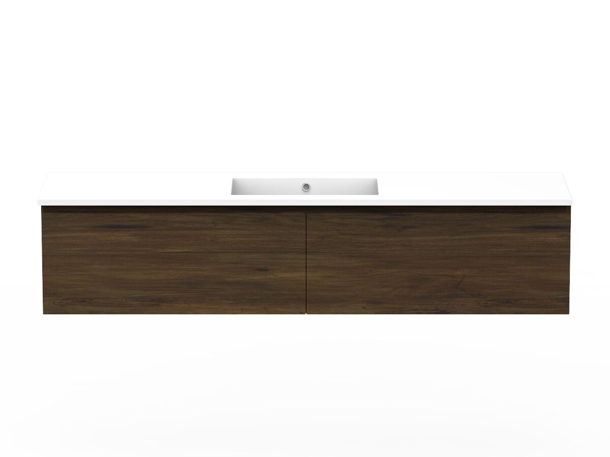 reece Posh Domaine All Drawer 1800mm Wall Hung Vanity Centre Basin Cast Marble Top