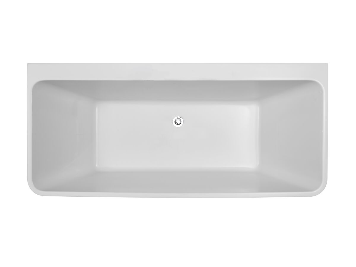 Reece Posh Domaine Back To Wall Freestanding Bath 1500 X 720mm White