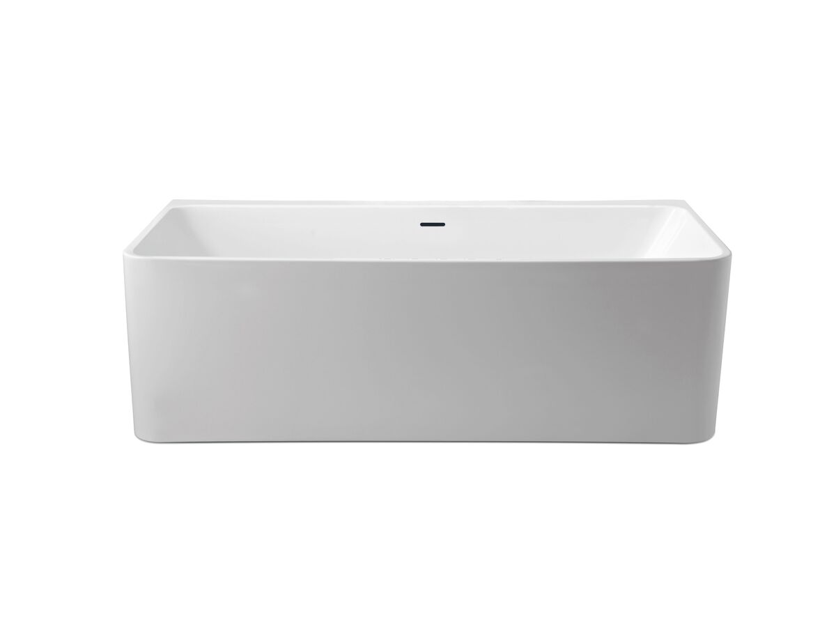 reece Posh Domaine Back to Wall Freestanding Bath with Overflow 1700 x 750mm White