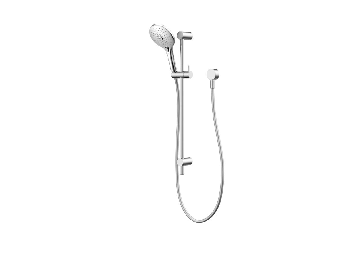 reece Posh Domaine Brass Single Rail Shower 3 Functions with Wall Water Inlet Chrome (4 Star)