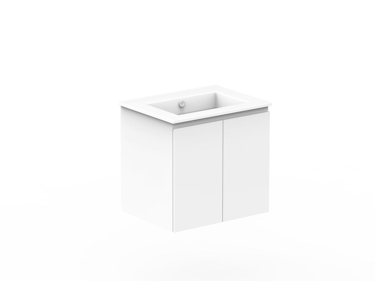 Reece Posh Domaine Conventional 600mm Wall Hung Vanity Centre Basin Ceramic Top