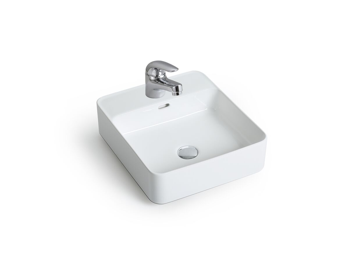 reece Posh Domaine Counter Overflow Basin 1 Taphole White