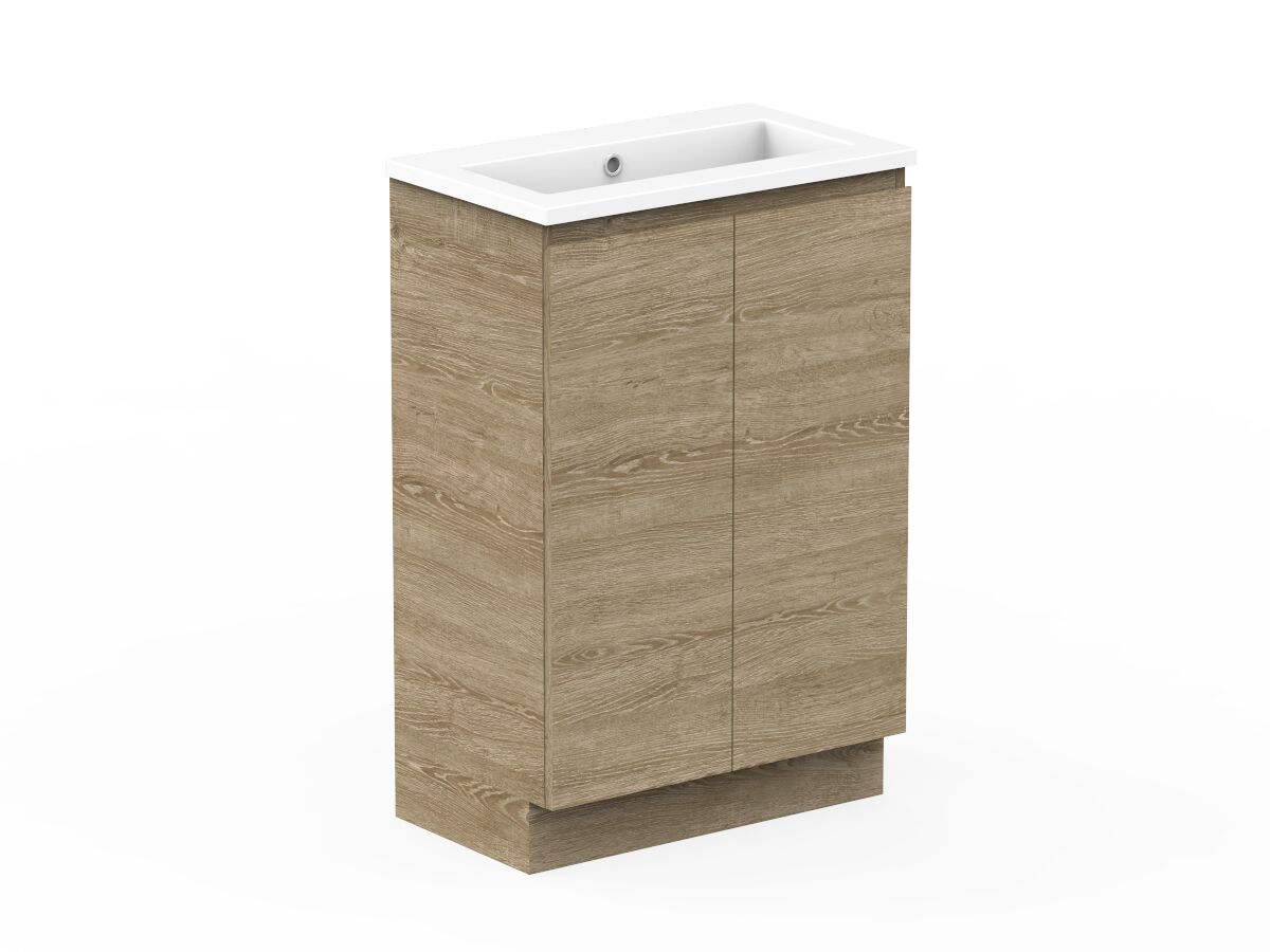 Reece Posh Domaine Ensuite 600mm Floor Mounted Vanity Centre Basin Cast Marble Top