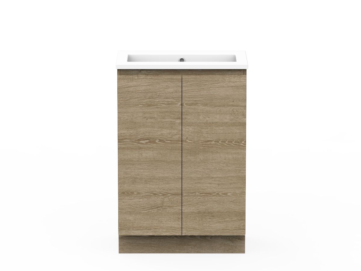 reece Posh Domaine Ensuite 600mm Floor Mounted Vanity Centre Basin Cast Marble Top