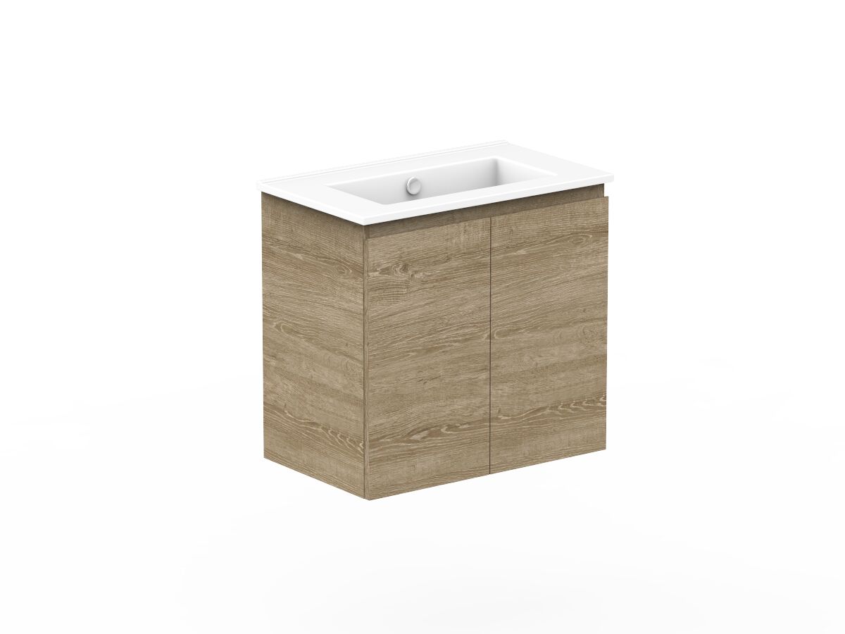 Reece Posh Domaine Ensuite 600mm Wall Hung Vanity Centre Basin Ceramic Top