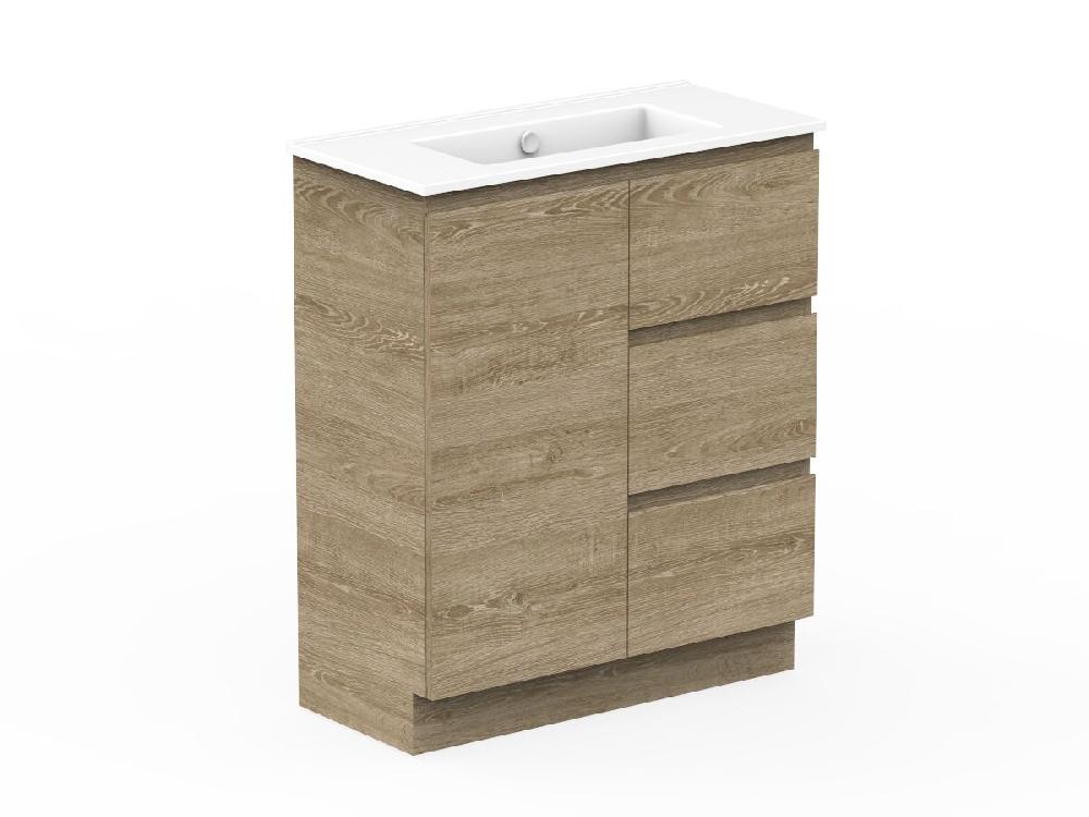Reece Posh Domaine Ensuite 750mm Floor Mounted Vanity Centre Basin Ceramic Top