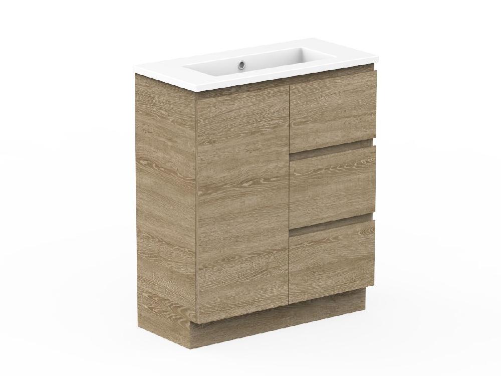 Reece Posh Domaine Ensuite 750mm Floor Mounted Vanity Centre Basin Cast Marble Top