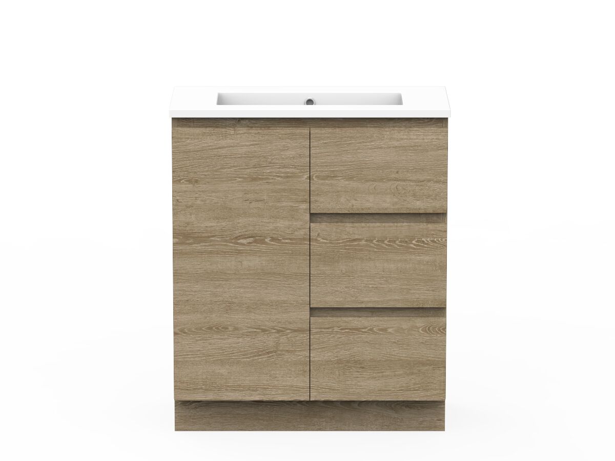 reece Posh Domaine Ensuite 750mm Floor Mounted Vanity Centre Basin Cast Marble Top