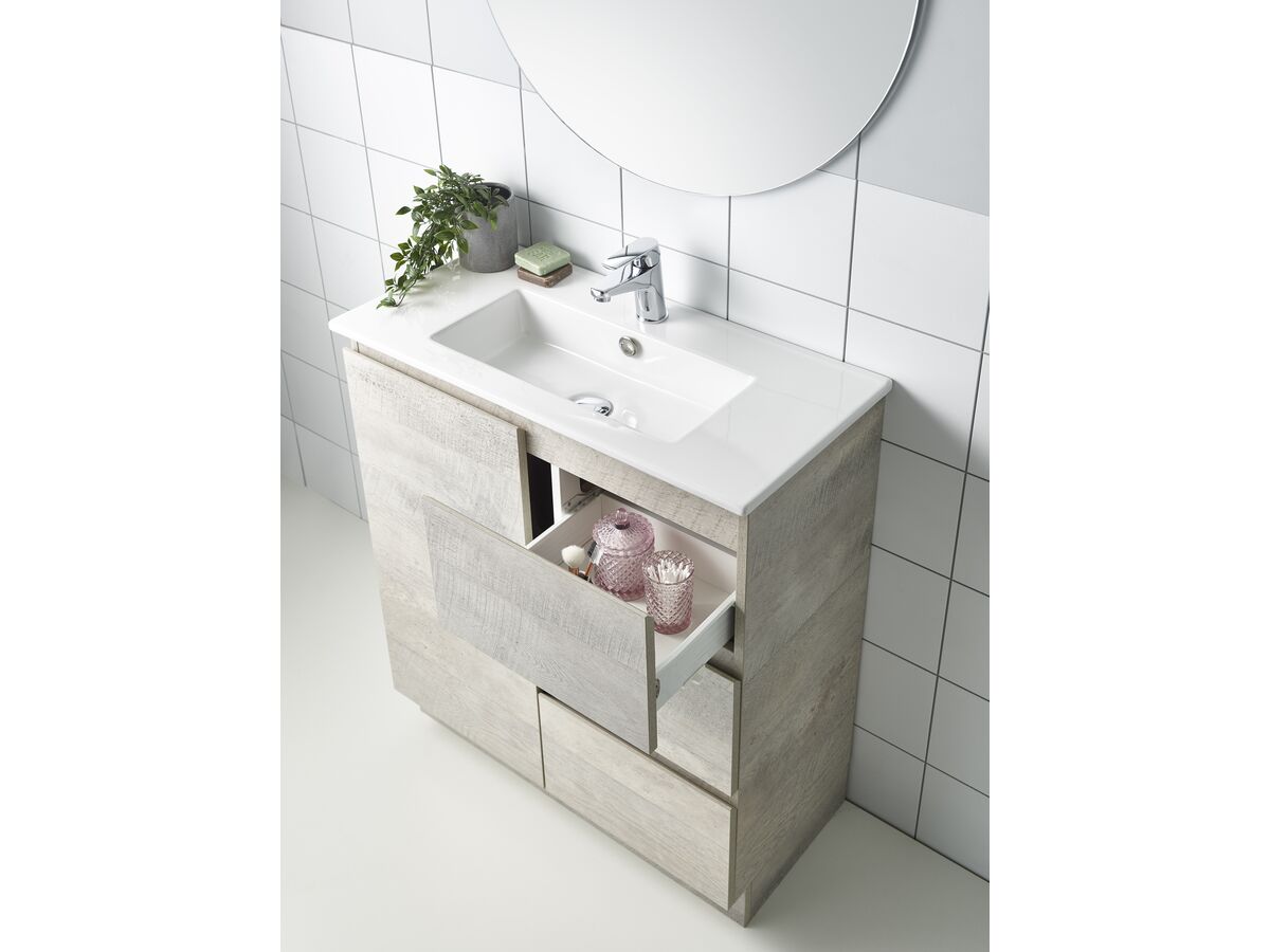 Reece Posh Domaine Ensuite 900mm Floor Mounted Vanity Centre Basin Ceramic Top